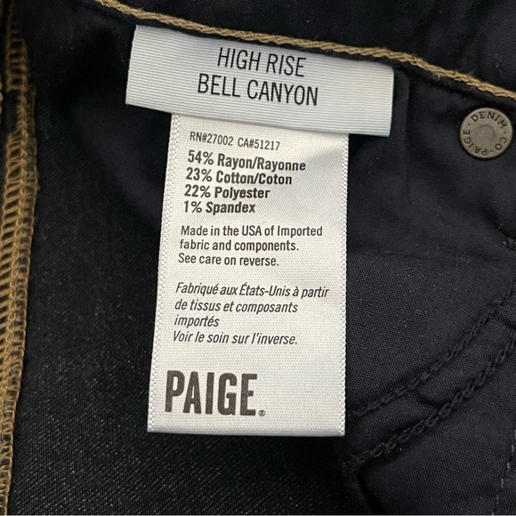 Anthropologie Paige Bell Canyon High Rise Flare Jeans Size 32 - Picture 11 of 12